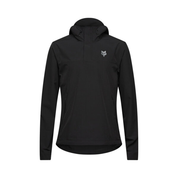 Bluza rowerowa z kapturem FOX Ranger Wind Pullover Black