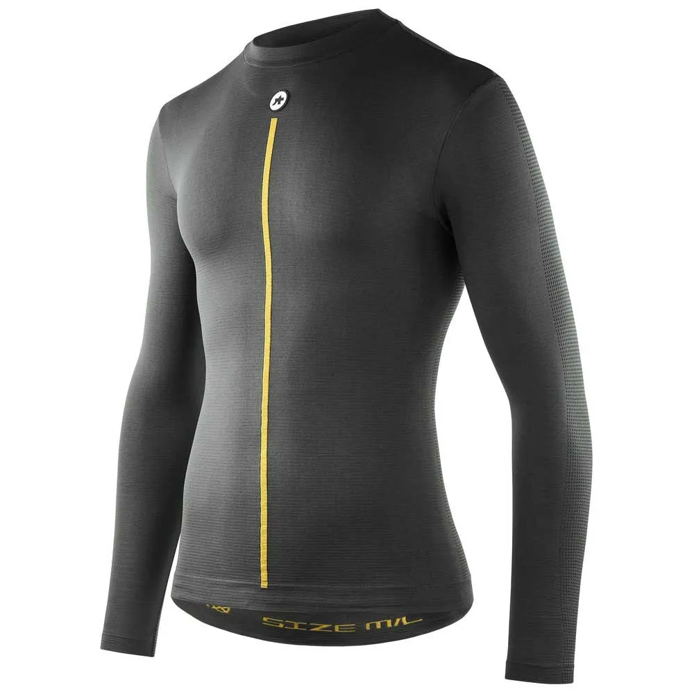 Rowerowa bielizna termoaktywna koszulka z długim rękawem ASSOS spring fall LS Skin Layer Grey